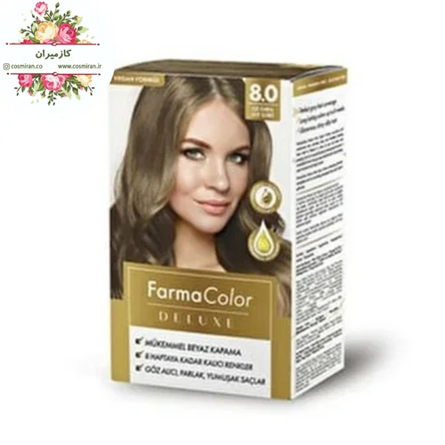 رنگ مو فارماکلر دلوکس قهوه ای روشن 8.0 فارماسی ترکیه 9000366